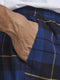 JACK&JONES JACRIMON - Heren pyjama broek - 100% biologisch katoen - Donkerblauw met geel