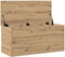 vidaXL - Opbergbank - met - Deksel - Artisan - Eiken - 100x42x46 - cm - Engineered - Hout