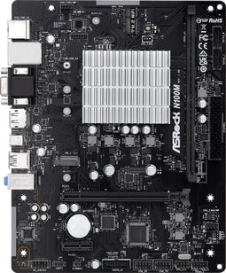 ASRock N100M - Micro-ATX Moederbord - Intel® Quad Core N100 tot 3,4 GHz - 1x DDR4