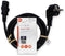 Nedis CEGL10000WT50 - Kabel 500cm - Ongeaarde plug (C7) naar geaarde plug (C13) - Zwart