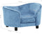 vidaXL - Hondenbank - 69x49x40 - cm - pluche - turquoise
