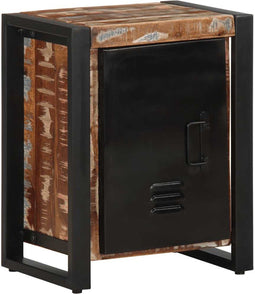 vidaXL - Nachtkastje - 40x30x51 - cm - massief - gerecycled - hout - meerkleurig