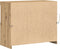 vidaXL - Sideboard - met - LED - Verlichting - Artisan - Eiken - 81x37x67 - cm