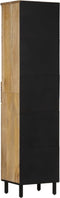 vidaXL - Badkamerkast - 38x33x160 - cm - massief - mangohout