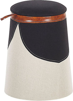 APACHE - Poef - Beige - 33 cm - Kunstlinnen