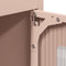 vidaXL - Hoge - kast - 68x39x123 - cm - staal - roze