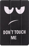 iMoshion Tablet Hoes Geschikt voor Xiaomi Redmi Pad - iMoshion Design Trifold Bookcase - Zwart /Don't touch