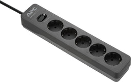 APC PME5B-GR stekkerdoos met overspanningsbeveiliging 5x stopcontact