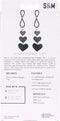 Sportsheets - Sex & Mischief Heart Nipple Ties Tepelklemmen - Zwart