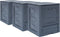 vidaXL - Compostbakken - 3 - st - 900 - L - 60x60x83 - cm - kunststof - rattan - bruin
