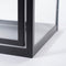 Mica Decorations Arzilla - Lantaarn - Modern design met glazen zijkanten - Zwart