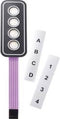 APEM AC3533 Folietoetsenbord Zelfklevend, Met tekststroken Keypad matrix 1 x 4 1 stuk(s)