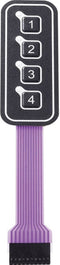 APEM AC3559ILL Folietoetsenbord Keypad matrix 1 x 4 1 stuk(s)