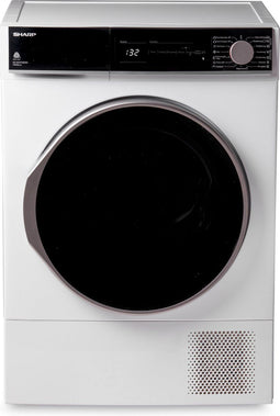 Sharp KDNHH9S8GW3BX - Warmtepompdroger - 9kg vulgewicht met vochtsensor en 15 programma's