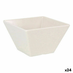 Aperitiefschaaltje La Mediterránea Melamine Wit Helderheid 13 x 13 x 7 cm (24 Stuks)