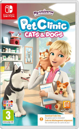 My Universe: Pet Clinic Cats + Dogs - Switch - Dierenarts spel (Code in a Box)