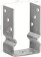 vidaXL Grondankers 6 st 9x6x15 cm gegalvaniseerd staal zilverkleurig