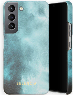 Selencia Hoesje Geschikt voor Samsung Galaxy S22 Hoesje - Selencia Maya Fashion Backcover - blauw