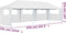 vidaXL - Partytent - pop-up - met - 5 - zijwanden - 3x9 - m - wit