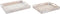 Set van trays DKD Home Decor Bruin Wit Tropisch 2 Onderdelen Hout MDF Blad van een plant (39 x 30 x 5 cm)