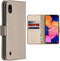 Accezz Hoesje Geschikt voor Samsung Galaxy A10 Hoesje Met Pasjeshouder - Accezz Wallet Softcase Bookcase - goud
