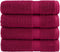 vidaXL - Badhanddoeken - SOLUND - 4 - st - 600 - g/m² - 70x140 - cm - bordeauxrood