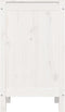 vidaXL - Wasmand - 44x44x76 - cm - massief - grenenhout - wit