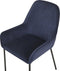 Set van 2 eetkamerstoelen LOVERNA Corduroy Donkerblauw