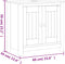 vidaXL - Wastafelkast - BERG - 60x34x59 - cm - massief - grenenhout - wit