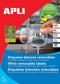 Apli afneembare witte etiketten formaat 210 x 297 mm (b x h) (b x h) 100 stuks 1 per blad (3060)