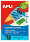Apli Gekleurde etiketten formaat 210 x 297 mm (b x h) rood 100 stuks 1 per blad