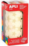Apli Kids stickers op rol, ster, 2360 stuks, metallic goud