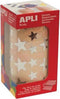 Apli Kids stickers op rol, ster, 2360 stuks, metallic zilver