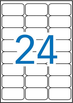 Apli laser A4 etiketten 64x33 | 9 mm 2400x