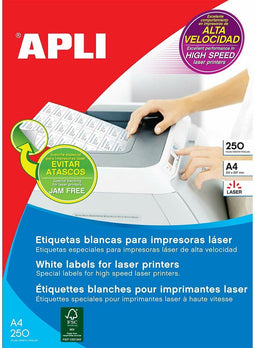 Apli witte etiketten formaat 210 x 148 mm (b x h) 500 stuks 2 per blad (2529)
