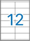 Apli witte etiketten ft 105 x 48 mm (b x h), 1.200 stuks, 12 per blad (1289)