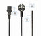 Cablexpert PC-186-VDE - Stroomkabel C13 - 1,8 m - zwart
