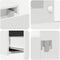 vidaXL - Wandkaptafel - met - LED-verlichting - - - Wit