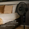 Luvego Statief Ventilator - Stille Hoogte Verstelbaar - 3 Snelheden Oscillatiefunctie - Zwart