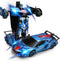 MEWAU 1:12 RC transformerende auto/robot - 2 in 1 afstand bestuurbare auto - gebaar waarneming - blauw