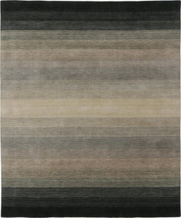 Panorama Black Grey Vloerkleed - 60x90 - Rechthoek - Laagpolig Tapijt - Modern - Grijs, Zwart