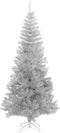 vidaXL - Kunstkerstboom - met - standaard - 240 - cm - PET - zilverkleurig