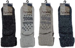 Apollo - 45% Wol - Huissokken Dames - Huissokken Heren - Zwart - Maat 39-42