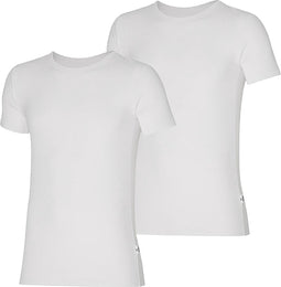 Apollo T-shirts Round Neck Heren Biokatoen Wit 2 Stuks Maat Xl