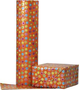 Apparaatrol brightsummer bolletjes oranje 200mx30cm