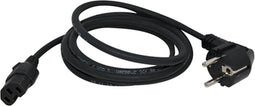 apparaatsnoer hittebestendig 3x1.00mm 2.0m zwart