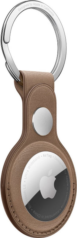 Apple - AirTag - FineWoven Key Ring - Taupe
