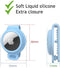 Apple Airtag Hondenhalsband - Airtag Kattenhalsband Huisdieren Locator Tracker Siliconen Case - Grijs