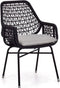Apple Bee Zara Tuinstoel - Black