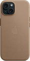 Apple FineWoven Case with MagSafe geschikt voor iPhone 15 - Taupe